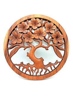 Baum des Lebens Frangipani-Panel – 40 cm