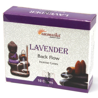 Aromatica Backflow Incense Cones - Lavender