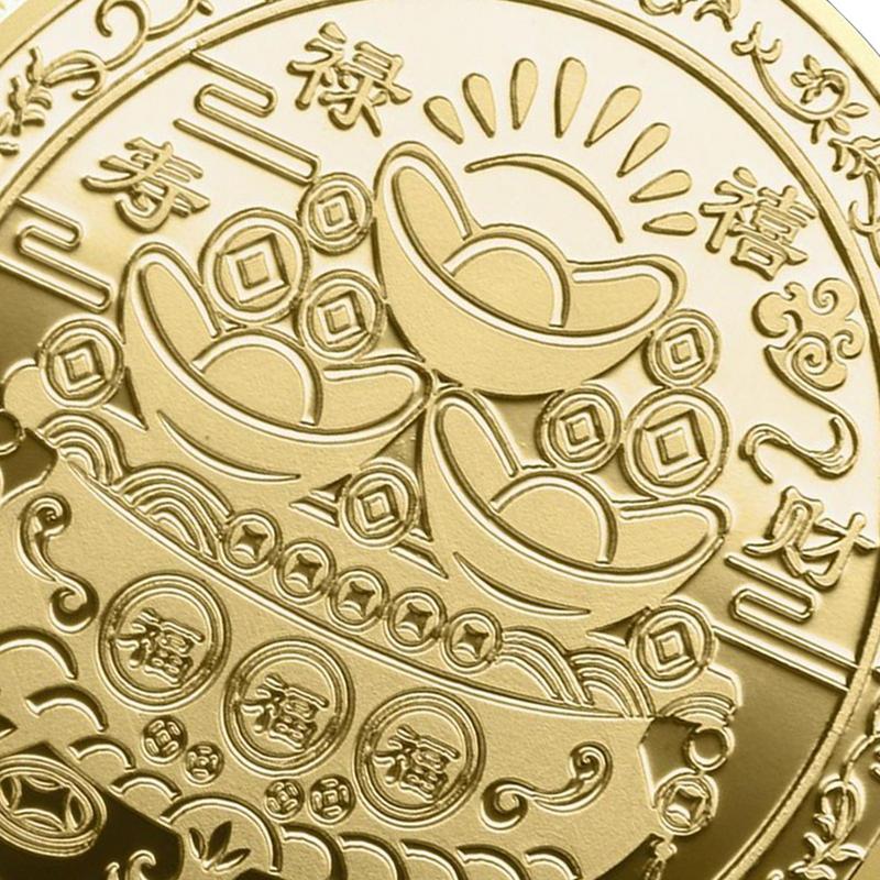 Chinese Year Of Rabbit Coins 2023 Year Of The Rabbit Souvenir Coin Chinese Feng Shui Decoration Twelve Zodiac Collectible Coins