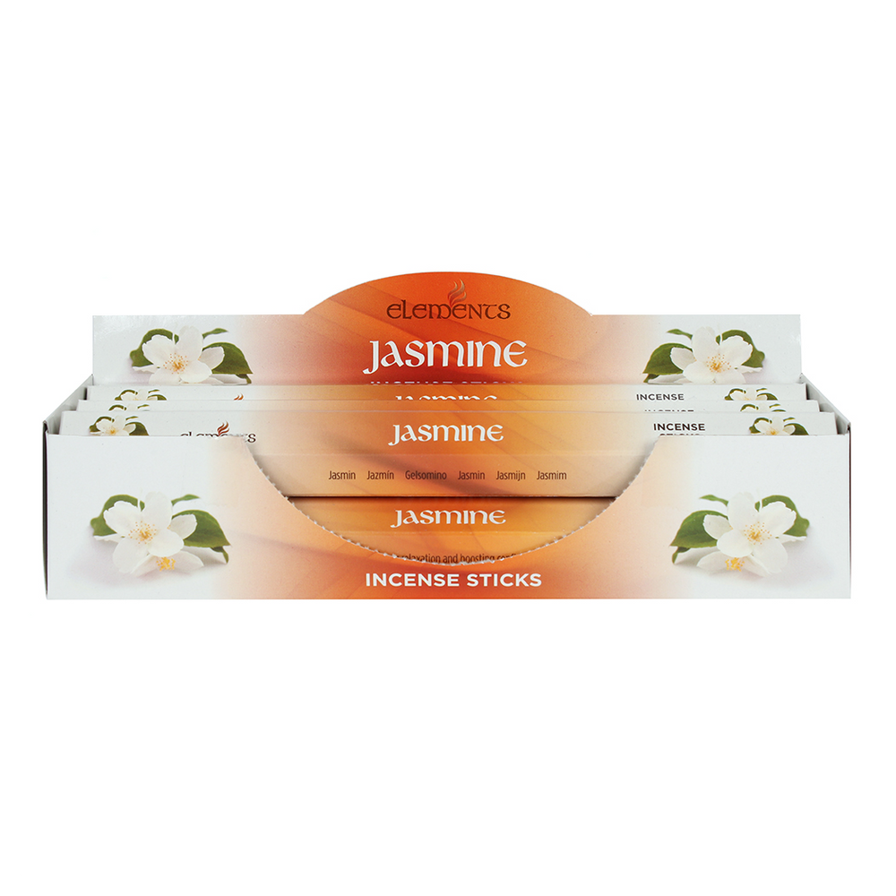 Set of 6 Packets of Elements Jasmine Incense Sticks