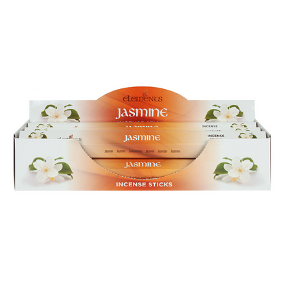 Set of 6 Packets of Elements Jasmine Incense Sticks