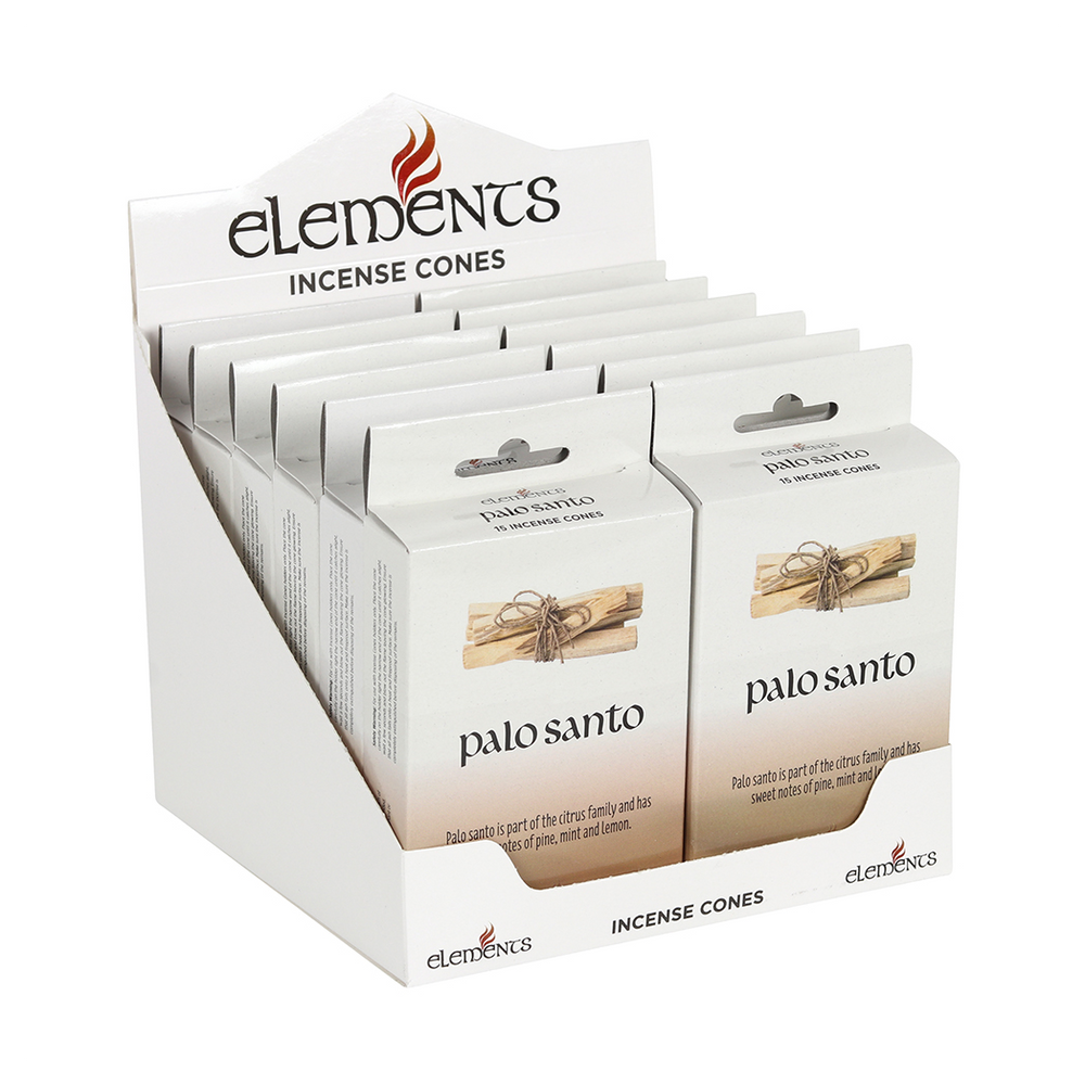 Set of 12 Packets of Elements Palo Santo Incense Cones