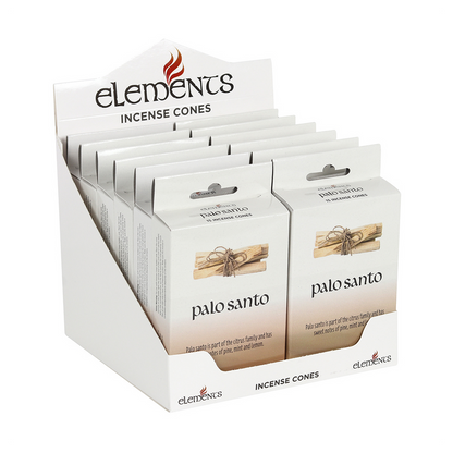 Set of 12 Packets of Elements Palo Santo Incense Cones