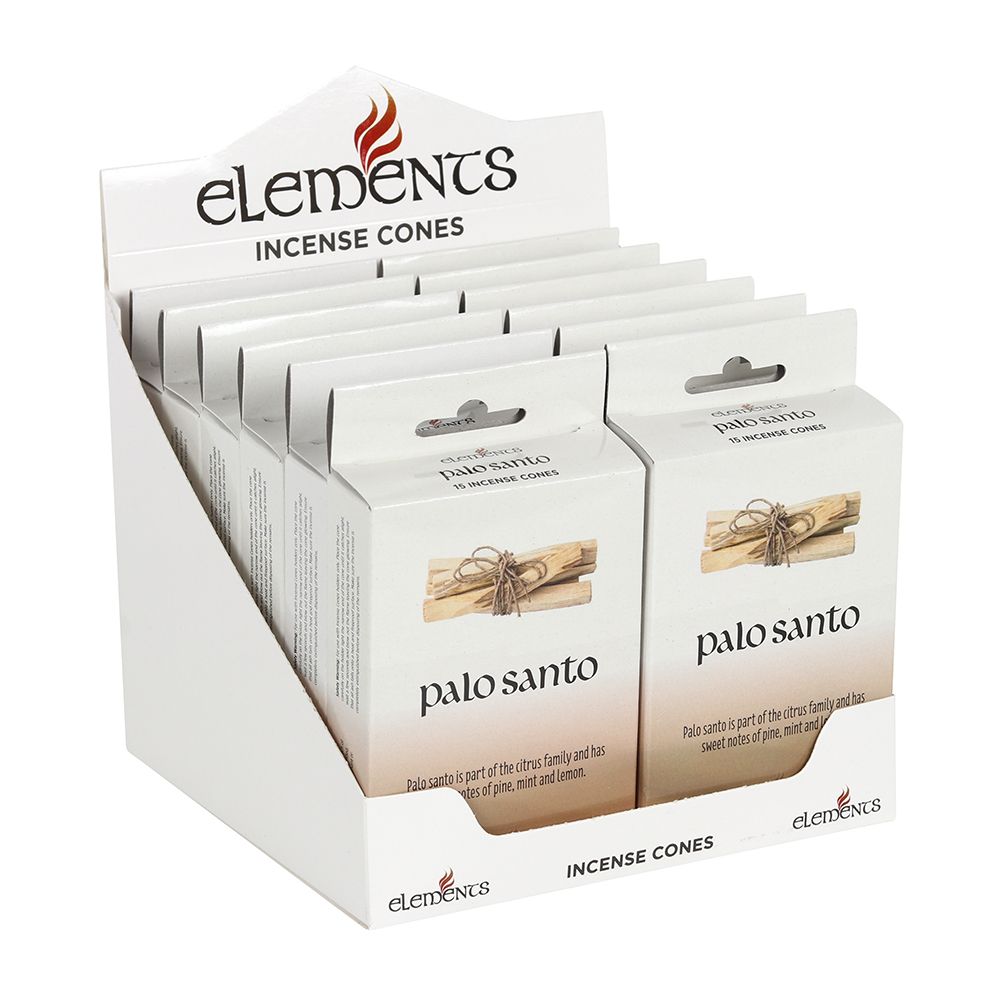 Set of 12 Packets of Elements Palo Santo Incense Cones