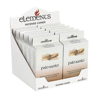 Set of 12 Packets of Elements Palo Santo Incense Cones