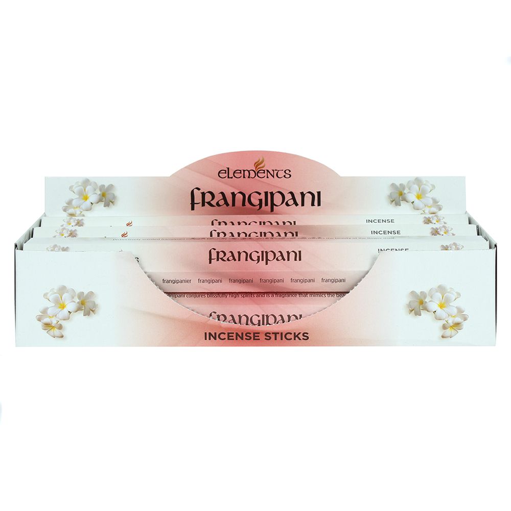 Set of 6 Packets of Elements Frangipani Incense Sticks