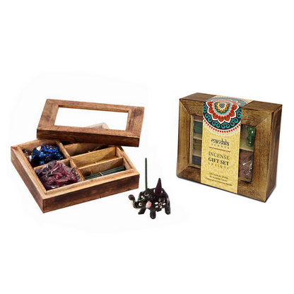 Mandala Incense Gift Set in Wooden Gift Box