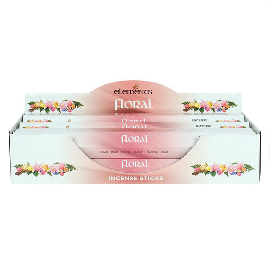 Set of 6 Packets of Elements Floral Incense Sticks