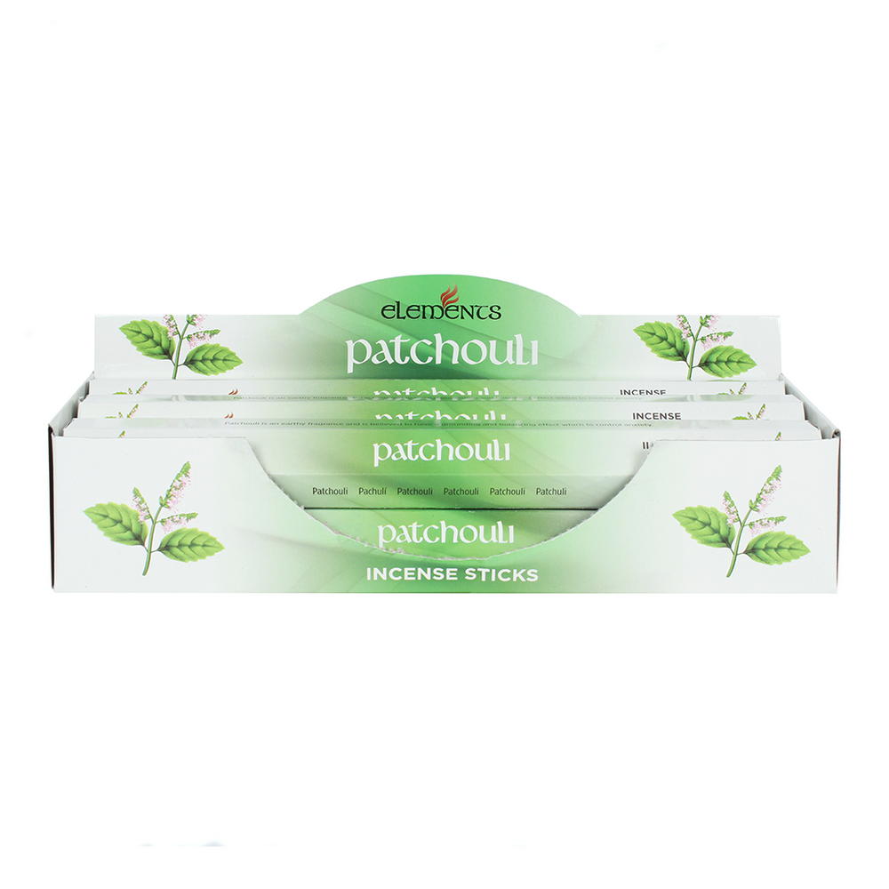 Set of 6 Packets of Elements Patchouli Incense Sticks