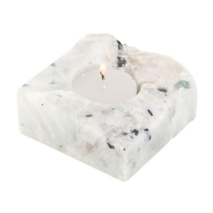 Rainbow Moonstone Candle Holder