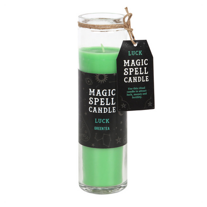 Green Tea 'Luck' Spell Tube Candle